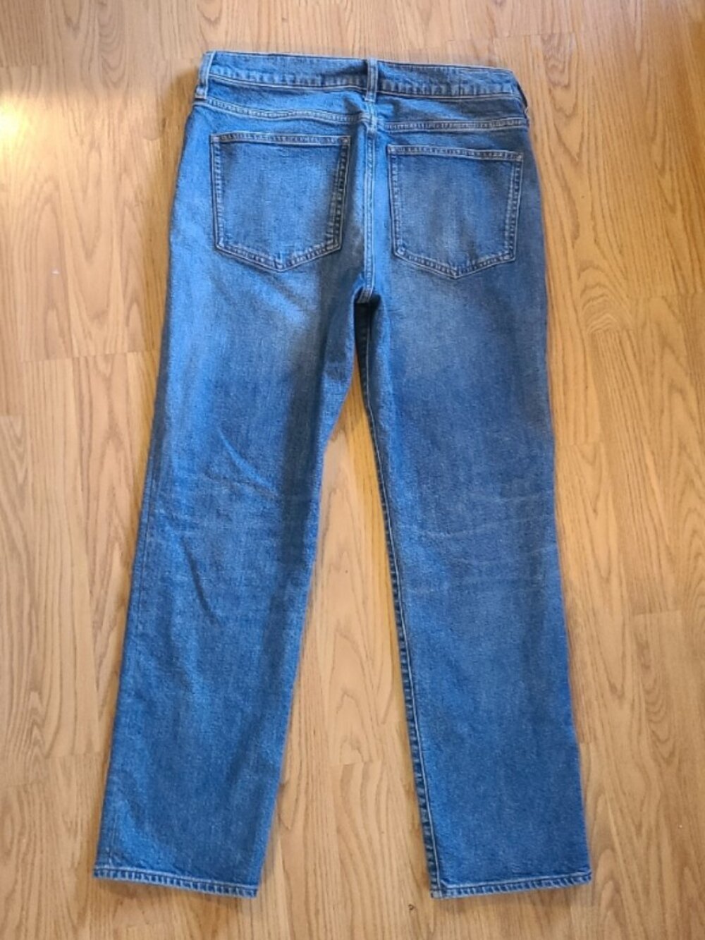 J. CREW NIPPED STRAIGHT HIGH RISE SEMI-STRETCH JEANS MEDIUM WASH FAIR TRADE 30 - Picture 4 of 8